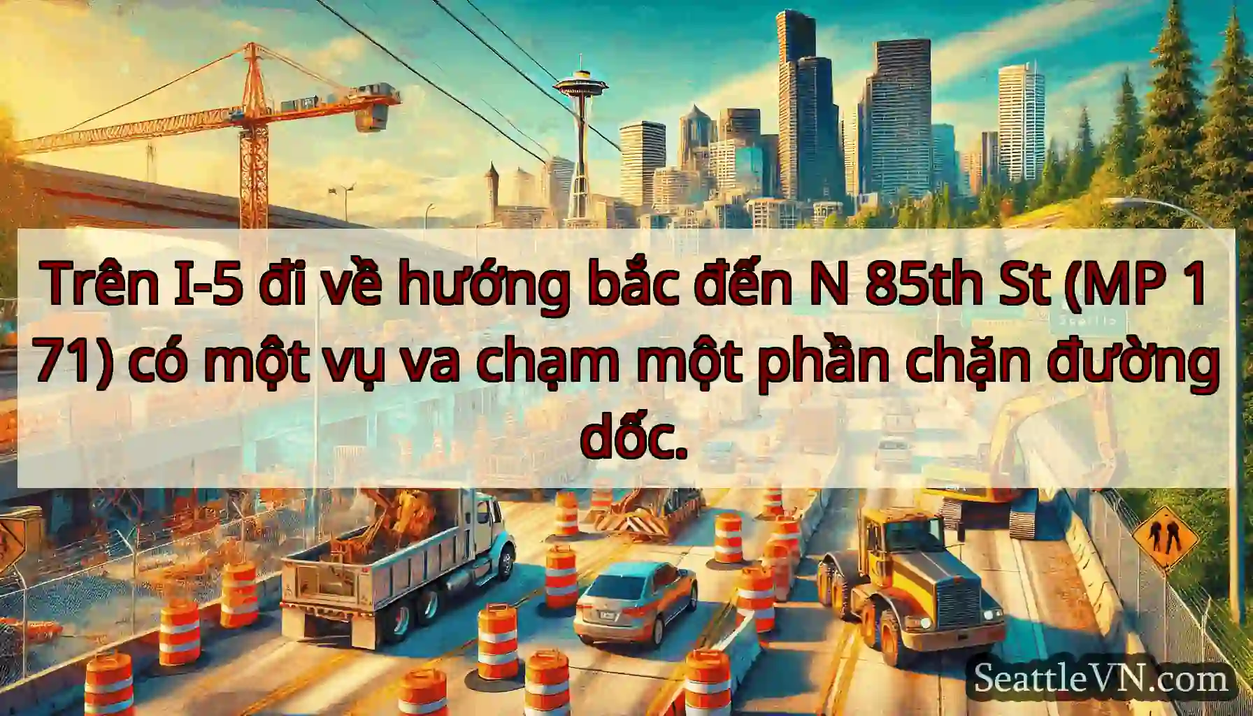 Trên I-5 đi về hướng bắc đến N 85th St (MP 171)
