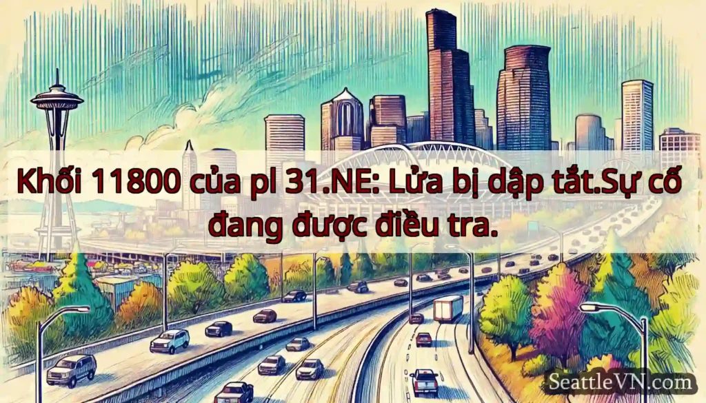 Khối 11800 của pl 31.NE: Lửa bị dập tắt.Sự cố