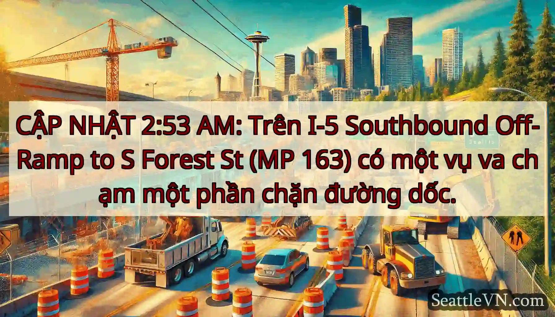 CẬP NHẬT 2:53 AM: Trên I-5 Southbound Off-Ramp to
