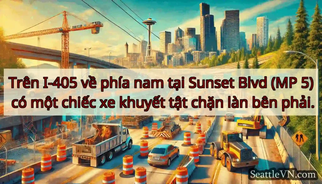 Trên I-405 về phía nam tại Sunset Blvd (MP 5) có