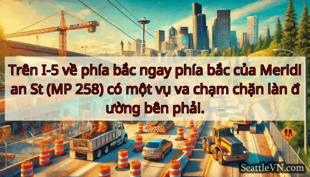 Trên I-5 về phía bắc ngay phía bắc của Meridian