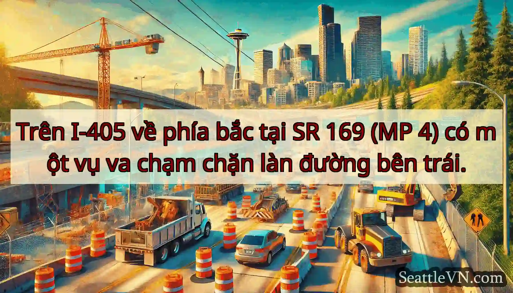Trên I-405 về phía bắc tại SR 169 (MP 4) có một