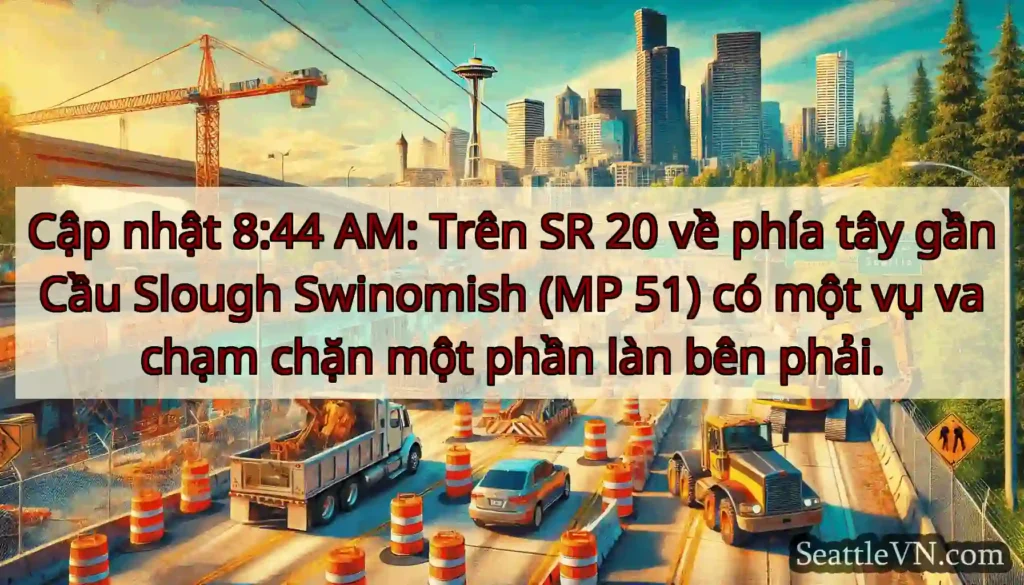 Cập nhật 8:44 AM: Trên SR 20 về phía tây gần Cầu