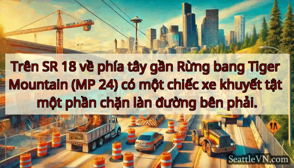 Trên SR 18 về phía tây gần Rừng bang Tiger