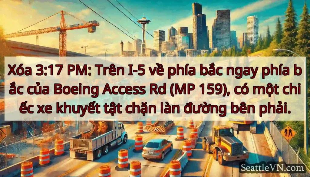 Xóa 3:17 PM: Trên I-5 về phía bắc ngay phía bắc