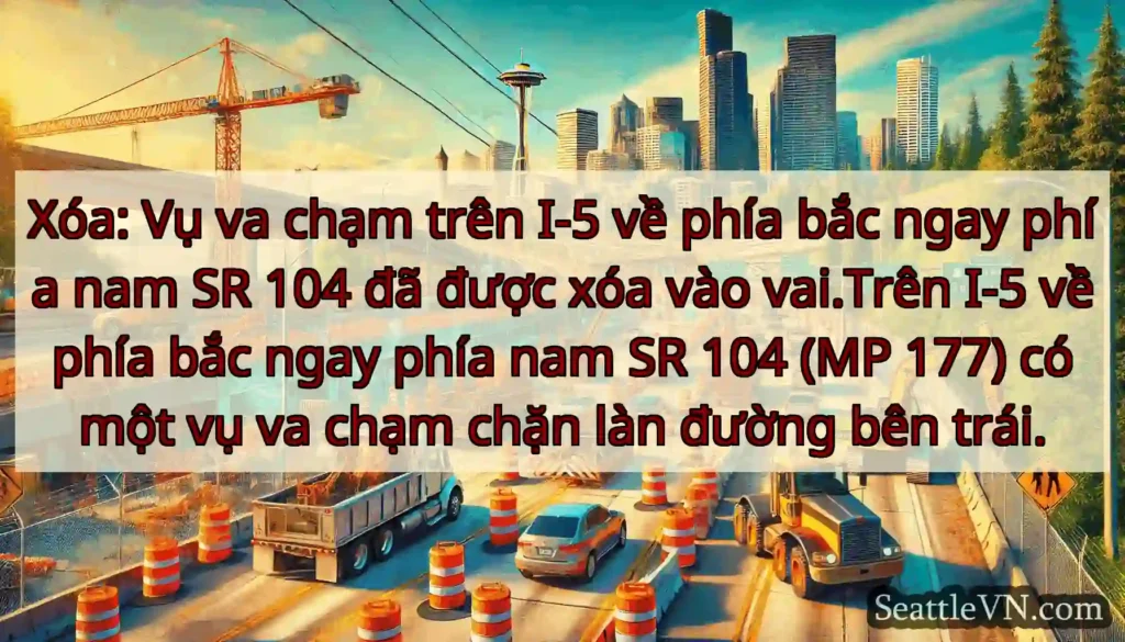 Xóa: Vụ va chạm trên I-5 về phía bắc ngay phía
