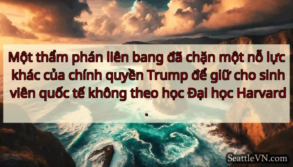 Một thẩm phán liên bang đã chặn một nỗ lực khác