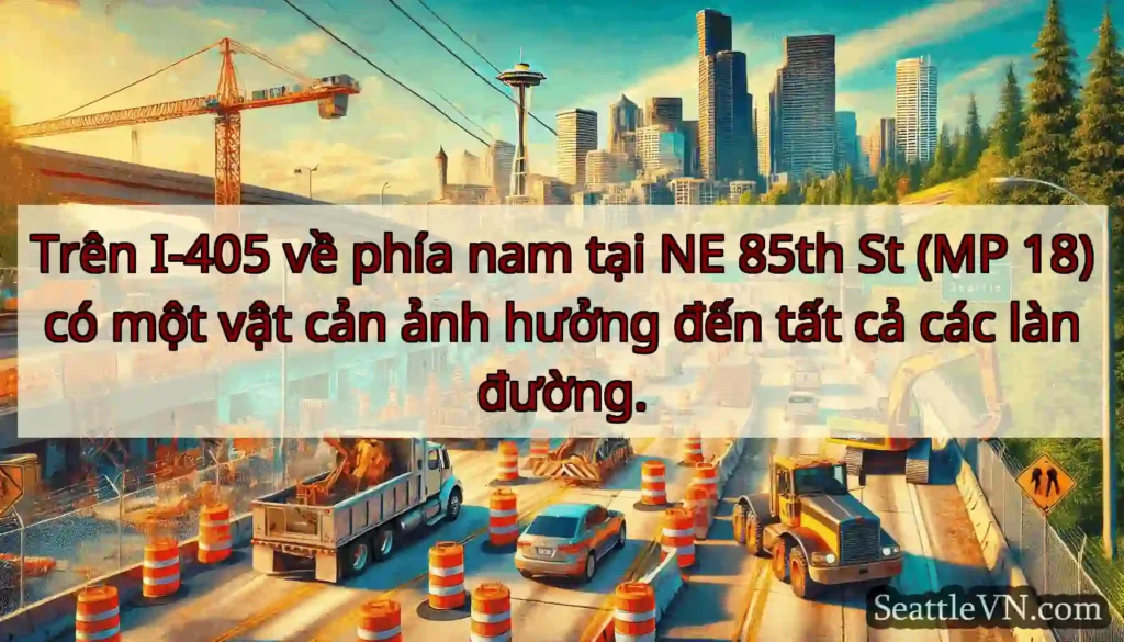 Trên I-405 về phía nam tại NE 85th St (MP 18) có