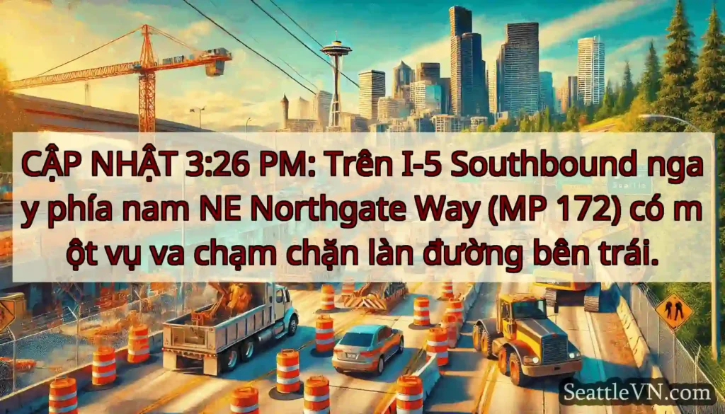 CẬP NHẬT 3:26 PM: Trên I-5 Southbound ngay phía