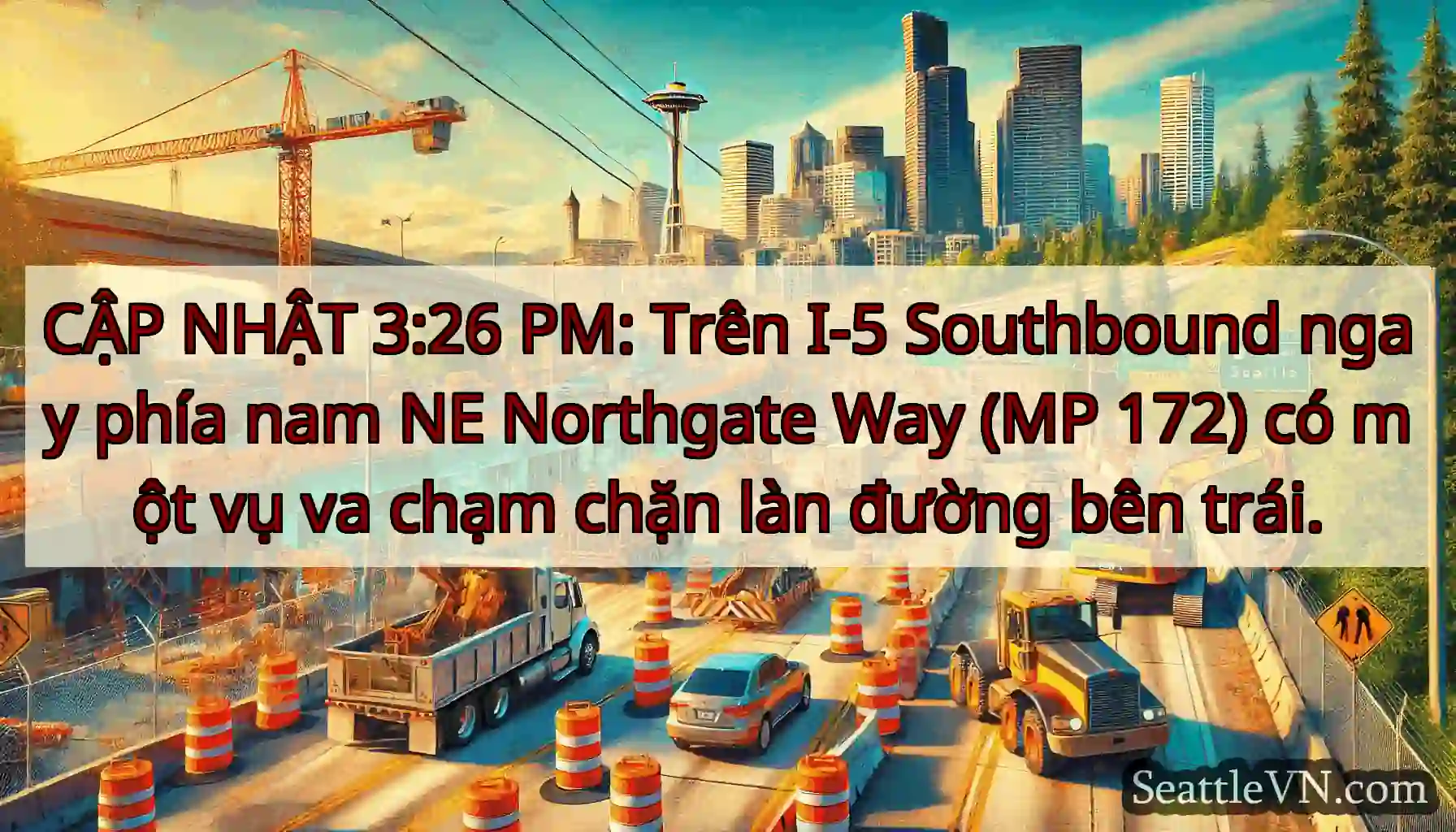 CẬP NHẬT 3:26 PM: Trên I-5 Southbound ngay phía
