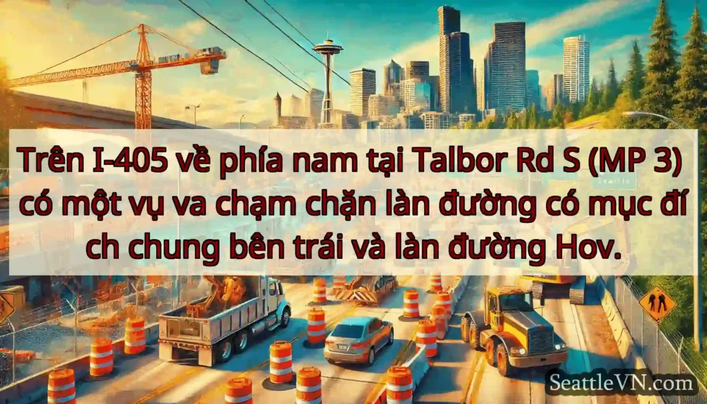 Trên I-405 về phía nam tại Talbor Rd S (MP 3) có