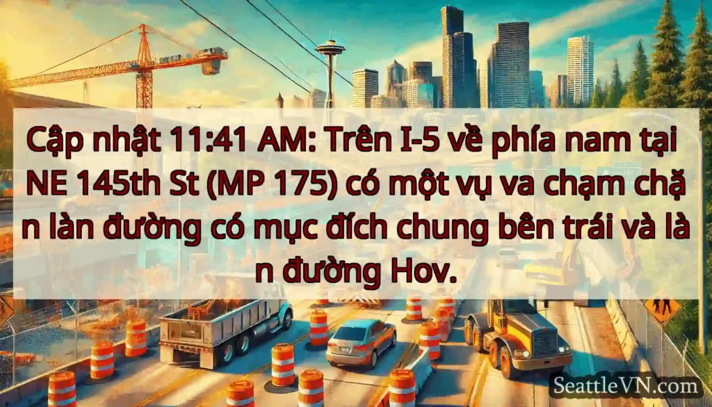 Cập nhật 11:41 AM: Trên I-5 về phía nam tại NE