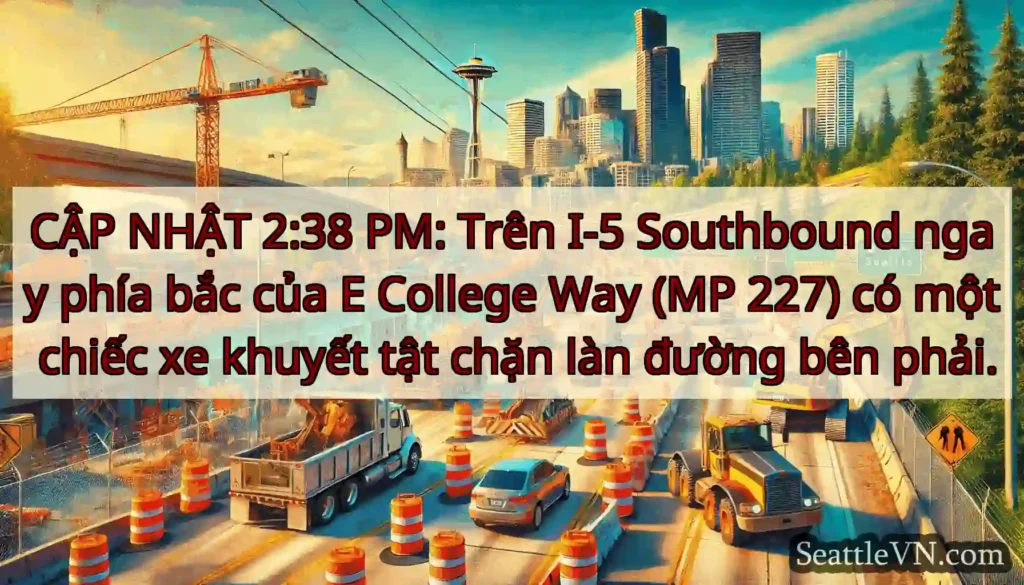 CẬP NHẬT 2:38 PM: Trên I-5 Southbound ngay phía