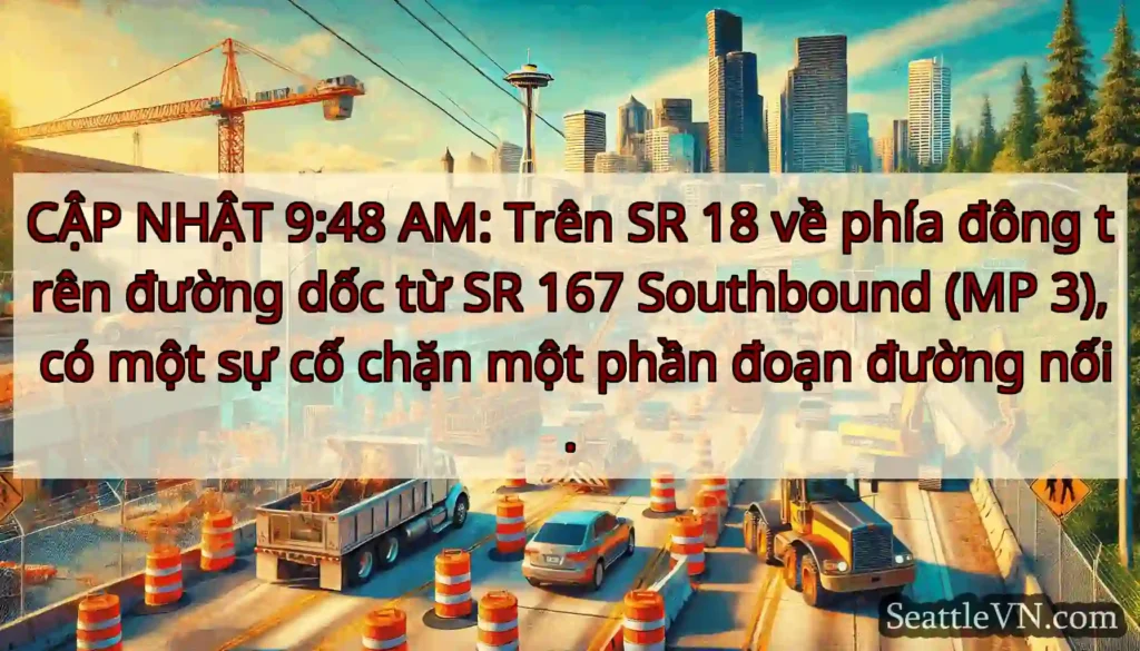 CẬP NHẬT 9:48 AM: Trên SR 18 về phía đông trên