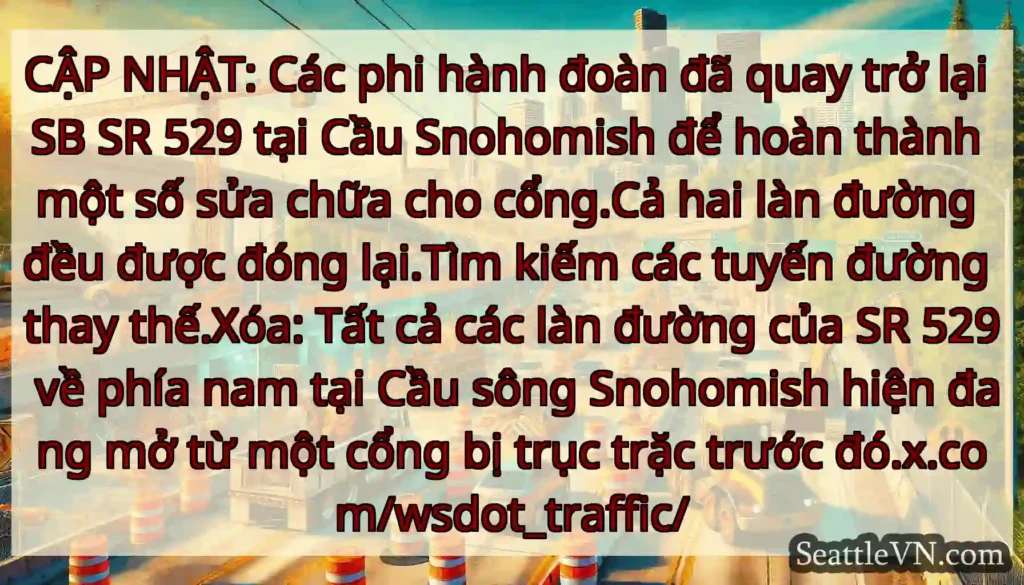 CẬP NHẬT: Các phi hành đoàn đã quay trở lại SB SR