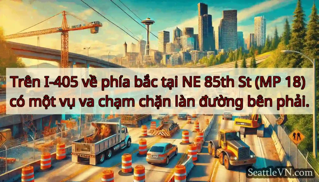 Trên I-405 về phía bắc tại NE 85th St (MP 18) có