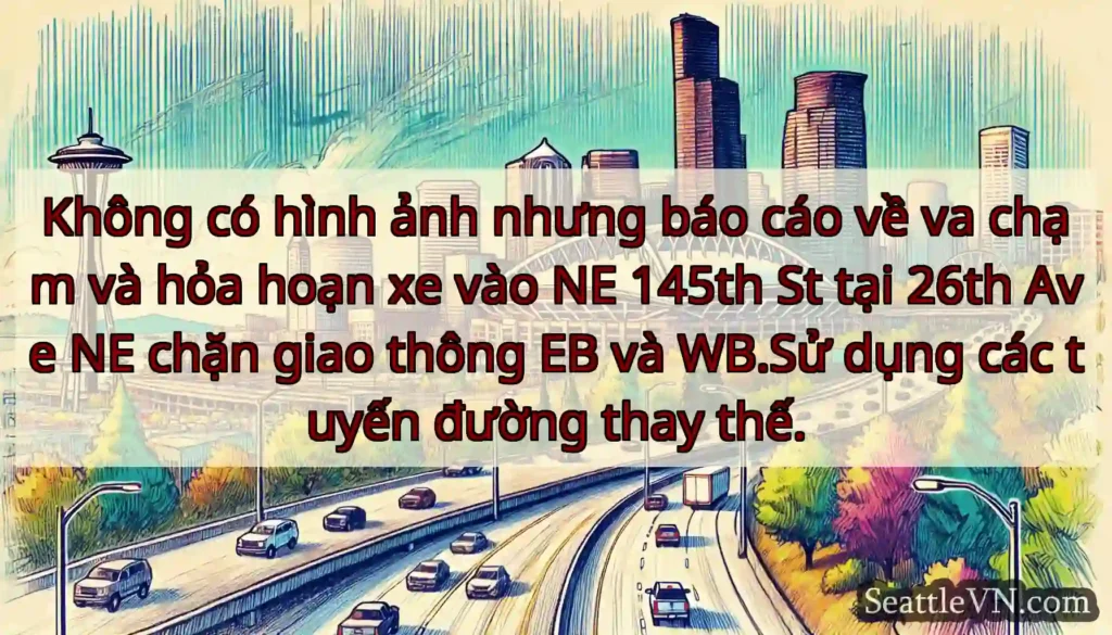 Không có hình ảnh nhưng báo cáo về va chạm và hỏa