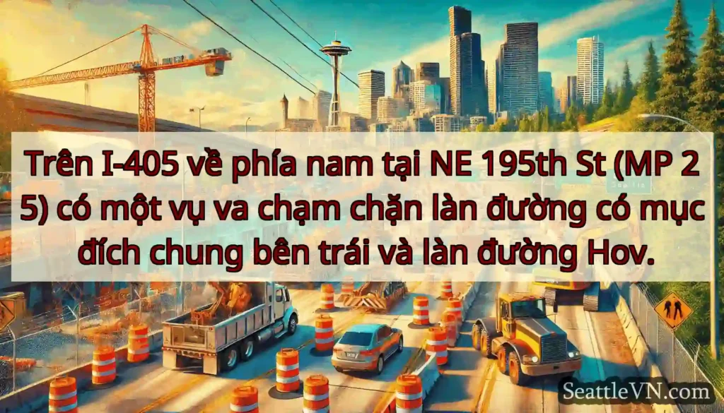 Trên I-405 về phía nam tại NE 195th St (MP 25) có