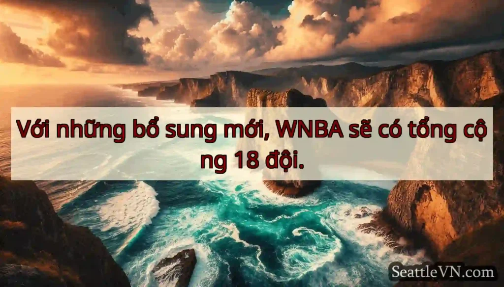 Với những bổ sung mới, WNBA sẽ có tổng cộng 18