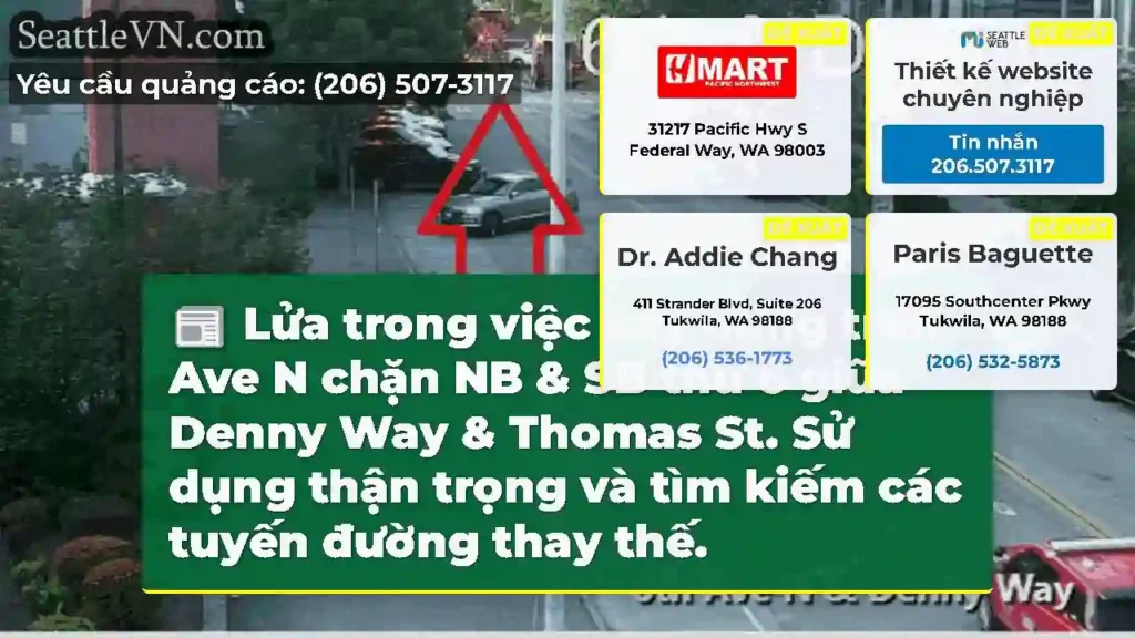 Lửa trong việc xây dựng trên Ave N chặn NB & SB
