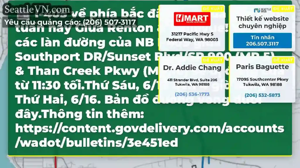I-405 về phía bắc đã đóng cửa vào cuối tuần này