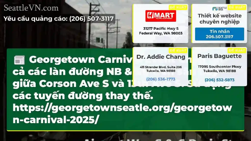 Georgetown Carnival Event Chặn tất cả các làn
