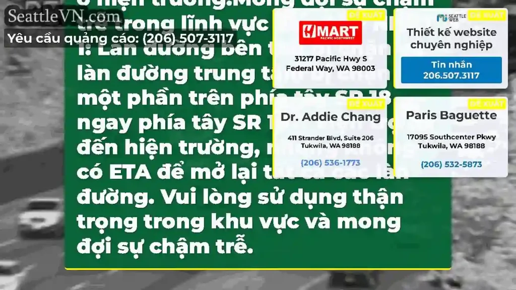 CẬP NHẬT #2: Hai làn bên trái hiện đang bị chặn