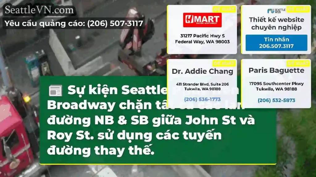 Sự kiện Seattle Pride trên Broadway chặn tất cả