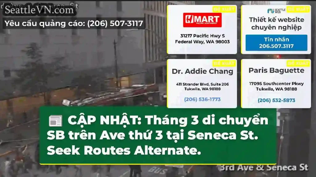 CẬP NHẬT: Tháng 3 di chuyển SB trên Ave thứ 3 tại