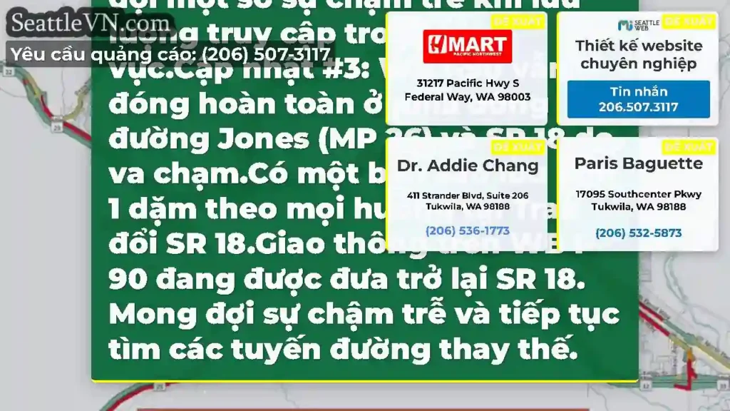 Cập nhật cuối cùng: I-90 về hướng tây đã trở lại