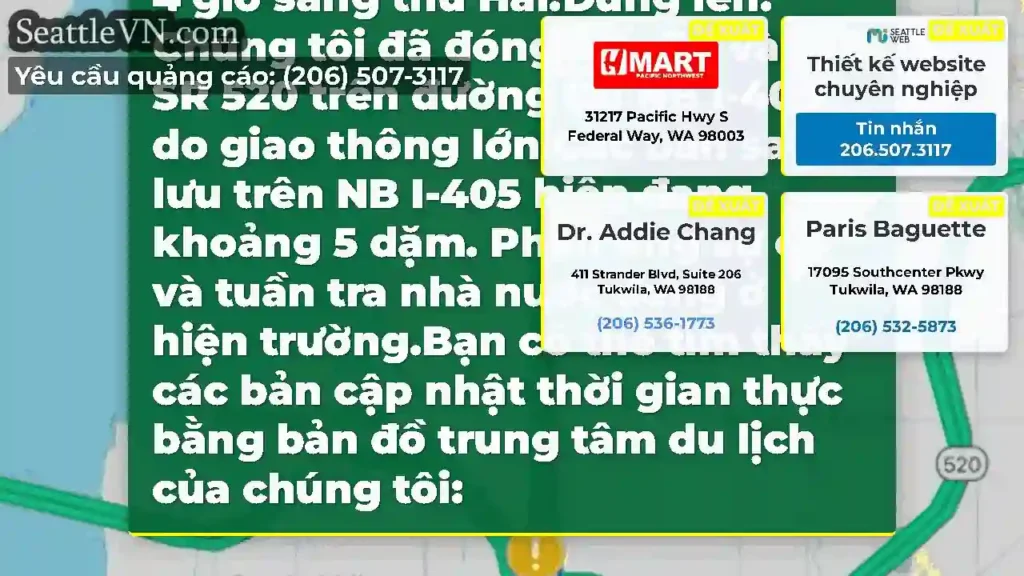 CẬP NHẬT: Chúng tôi sẽ giữ EB và WB SR 520 trên