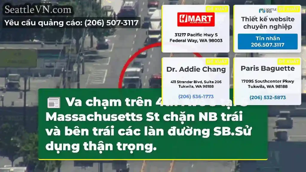 Va chạm trên 4th Ave s tại S Massachusetts St