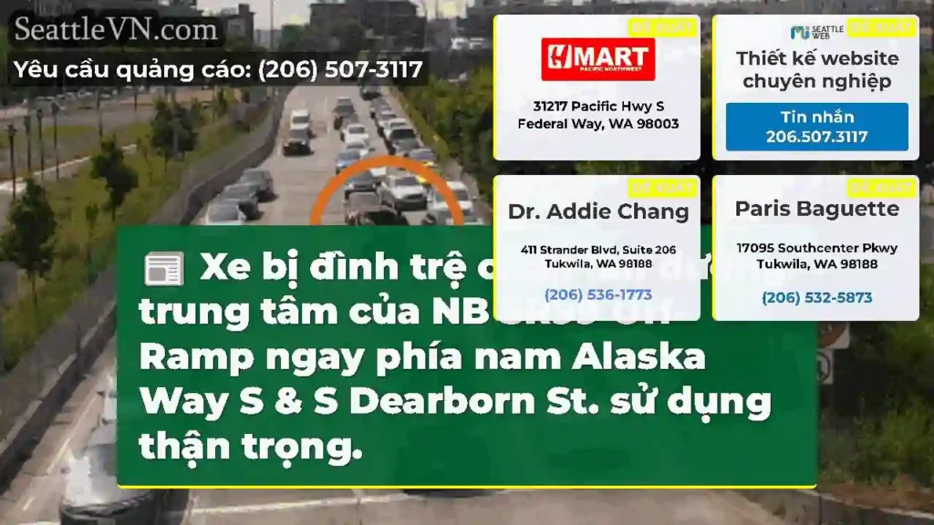 Xe bị đình trệ chặn làn đường trung tâm của NB