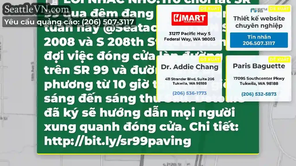 LỜI NHẮC NHỞ!Trò chơi lát SR 99 qua đêm đang diễn