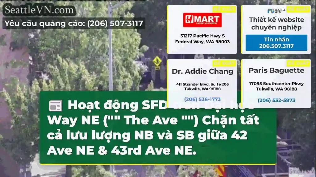 Hoạt động SFD trên Đại học Way NE ( The Ave )