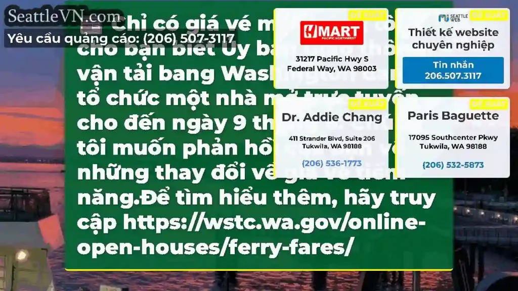 Chỉ có giá vé mà chúng tôi cho bạn biết Ủy ban