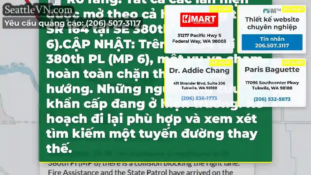 Rõ ràng: Tất cả các làn hiện được mở theo cả hai