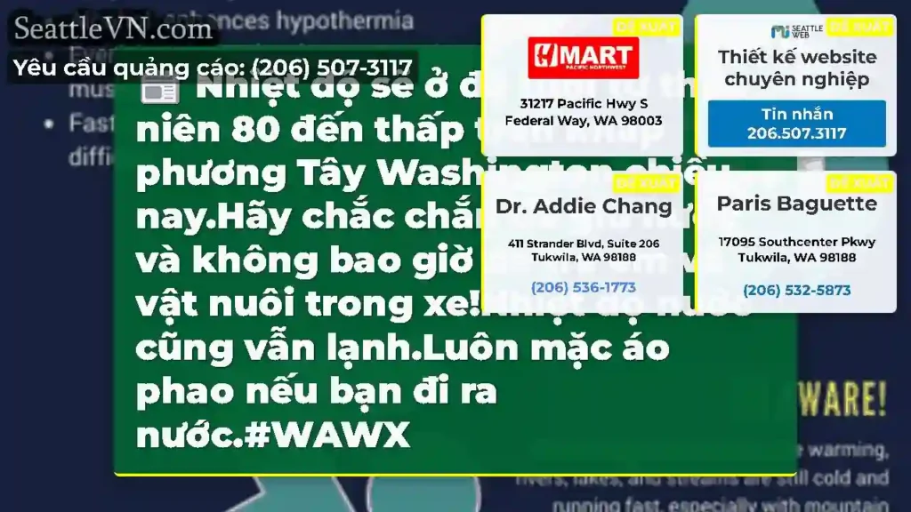 Nhiệt độ sẽ ở độ tuổi từ thập niên 80 đến thấp