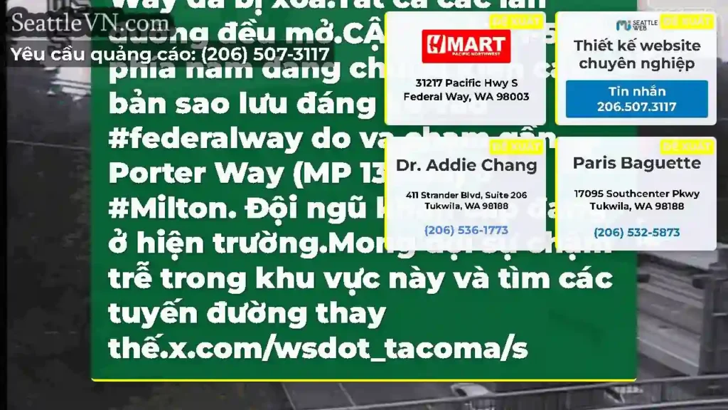 Đã xóa: Sự va chạm này trên I-5 SB tại MP 139,06