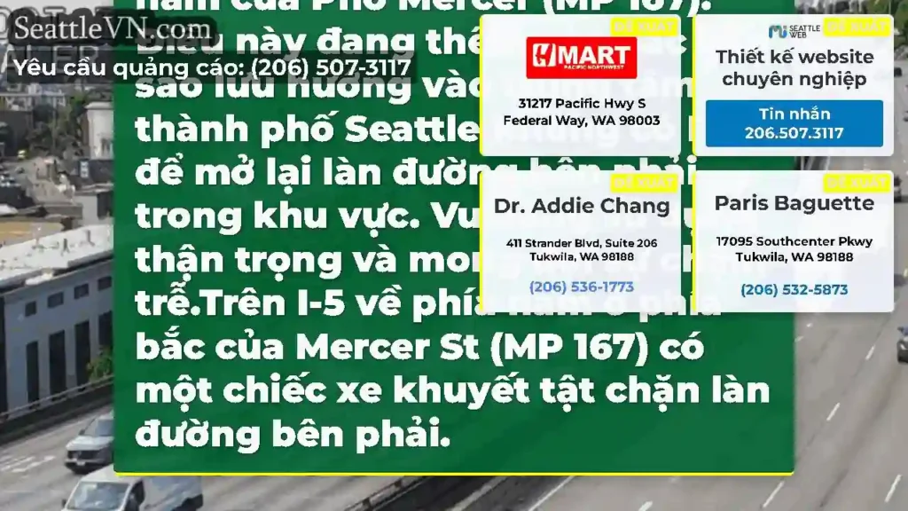 CẬP NHẬT 1: Làn đường bên phải vẫn bị chặn trên