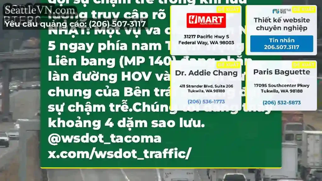 Xóa: Sự va chạm trên NB I-5 ngay phía nam Trạm