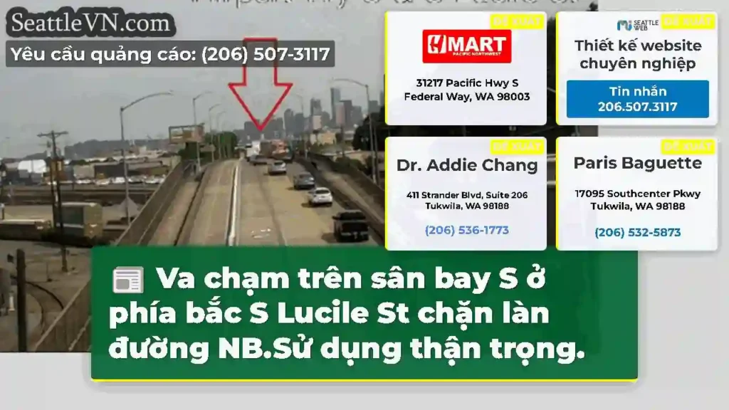 Va chạm trên sân bay S ở phía bắc S Lucile St