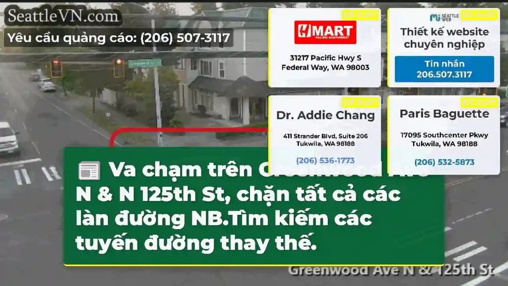 Va chạm trên Greenwood Ave N & N 125th St, chặn
