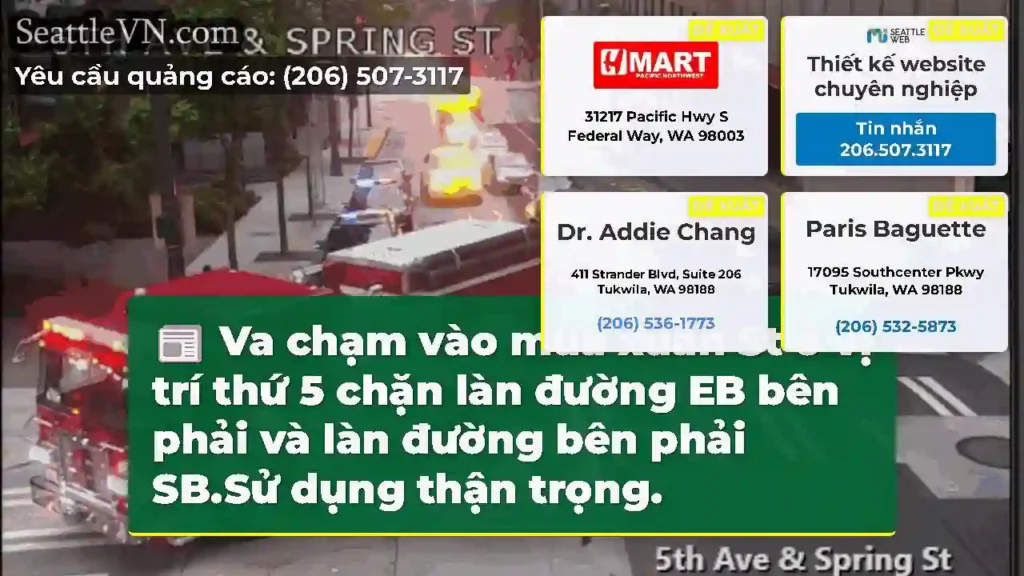Va chạm vào mùa xuân St ở vị trí thứ 5 chặn làn