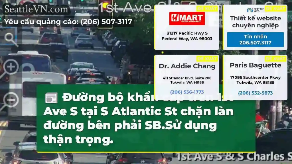 Đường bộ khẩn cấp trên 1st Ave S tại S Atlantic