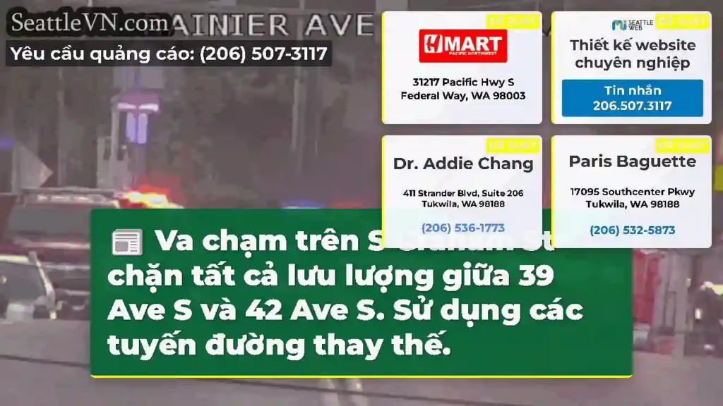 Va chạm trên S Graham St chặn tất cả lưu lượng