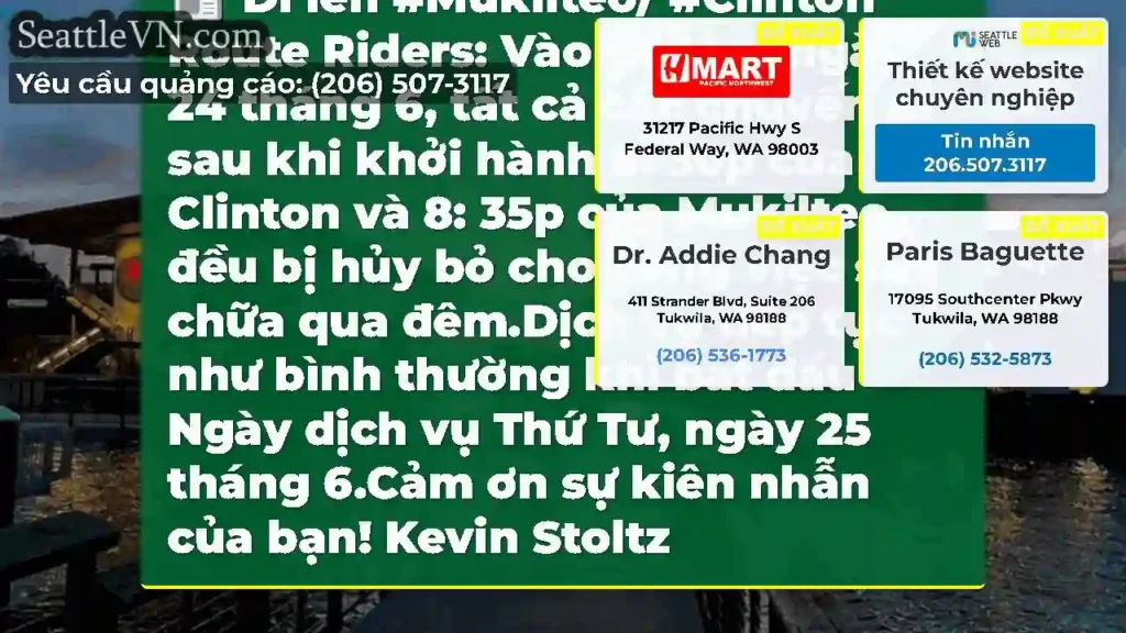 Đi lên #Mukilteo/ #Clinton Route Riders: Vào thứ