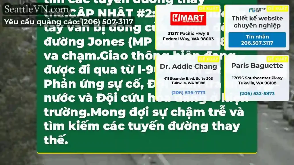 Cập nhật #3: WB I-90 vẫn đóng hoàn toàn ở phía