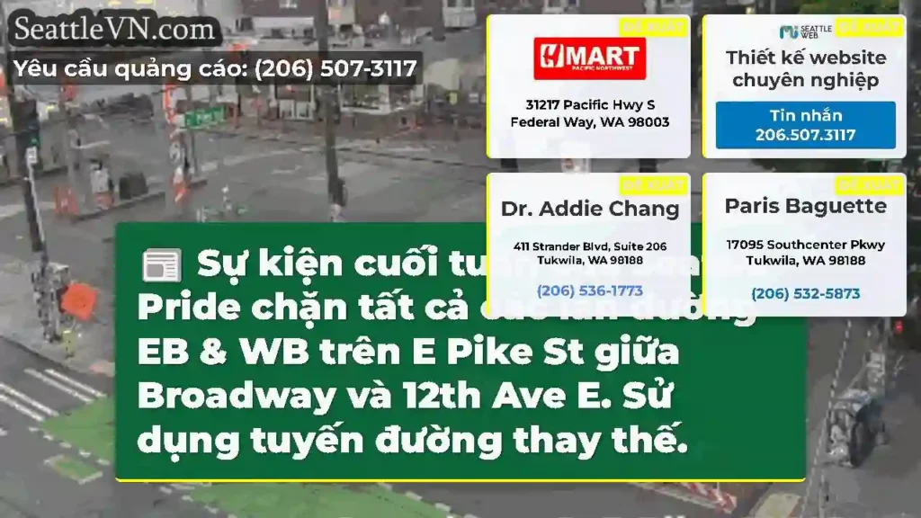 Sự kiện cuối tuần của Seattle Pride chặn tất cả