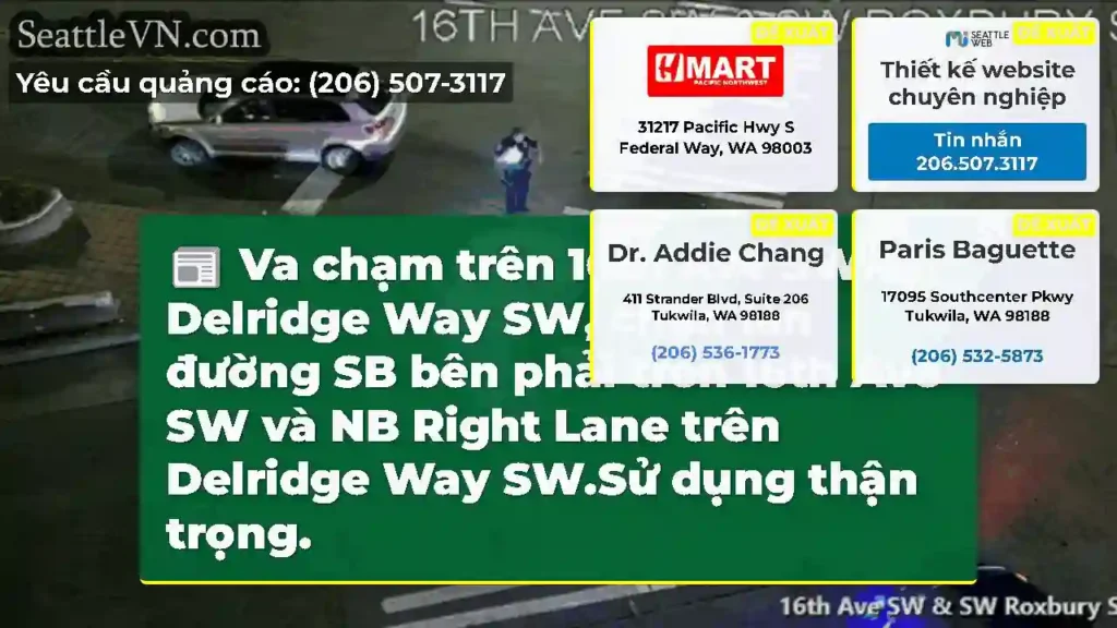 Va chạm trên 16th Ave SW tại Delridge Way SW,